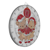 Cible De Fléchettes Festive Dartboard Design pour un joyeux Noël (Devant gauche)