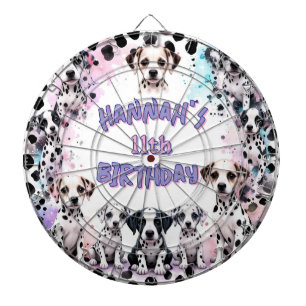 Cible De Fléchettes Fête d'anniversaire en aquarelle violette pour chi
