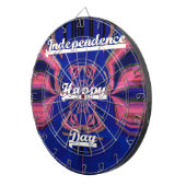 Cible De Fléchettes Fête de l'Indépendance Abstraite Art (Devant droit)