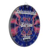 Cible De Fléchettes Fête de l'Indépendance Abstraite Art (Devant gauche)