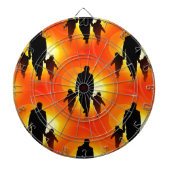 Cible De Fléchettes fête des pères heureuse (Devant)