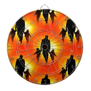 Cible De Fléchettes fête des pères heureuse