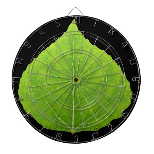 Cible De Fléchettes Feuille d'Aspen vert #11 (Devant)