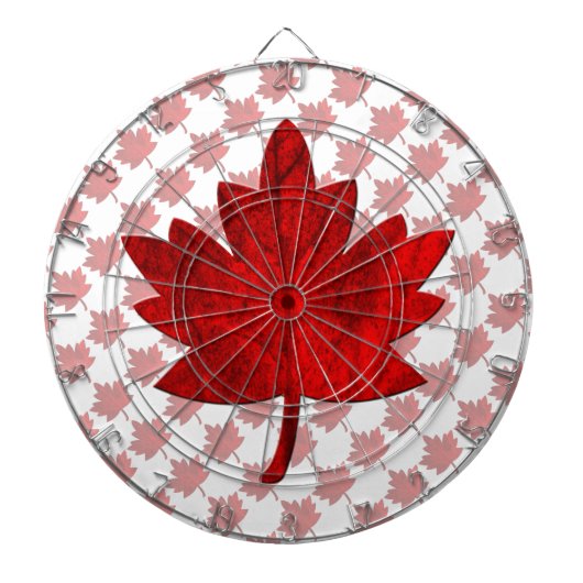 Cible De Fléchettes Feuille d'érable du Canada par Shirley Taylor (Devant)