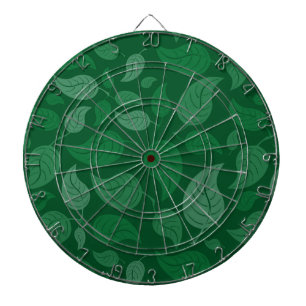 Cible De Fléchettes Feuilles verts