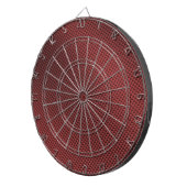 Cible De Fléchettes Fibre rouge de carbone modelée (Devant droit)