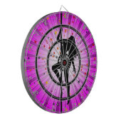 Cible De Fléchettes Fille Darboard rougeoyant de danse de bande (Devant gauche)