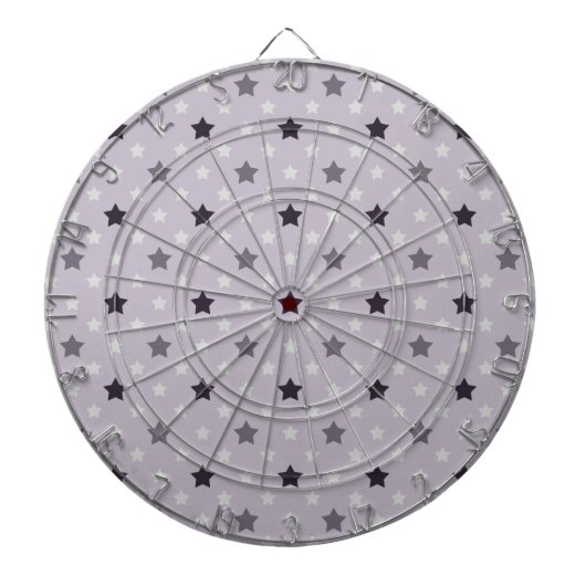 Cible De Fléchettes Filles Violet Étoiles Motif (Devant)