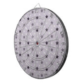 Cible De Fléchettes Filles Violet Étoiles Motif (Devant droit)
