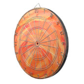 Cible De Fléchettes Fire Lake Orange Swirl (Devant droit)