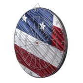 Cible De Fléchettes Flag patriotique américain rouge, blanc et bleu (Devant droit)