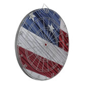 Cible De Fléchettes Flag patriotique américain rouge, blanc et bleu (Devant gauche)