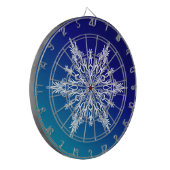 Cible De Fléchettes FLAKE DE NEIGE en bleu (Devant gauche)