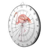 Cible De Fléchettes Flamant rose rose (Devant droit)