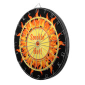 Cible De Fléchettes Flames of Fire Black Personalized (Devant droit)