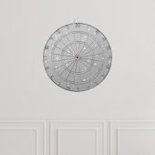 Cible De Fléchettes Flamme gris argenté