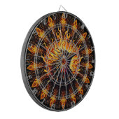 Cible De Fléchettes Flamme Phoenix Circulaire Graphique (Devant gauche)