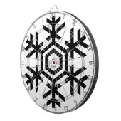 Cible De Fléchettes Flèche de neige noire et blanche (Devant droit)