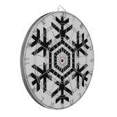 Cible De Fléchettes Flèche de neige noire et blanche (Devant gauche)