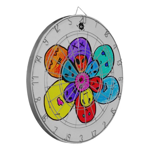 Cible De Fléchettes Fleur Alien Trippy (Devant gauche)