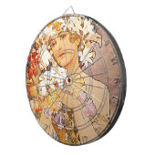 Cible De Fléchettes Fleur Alphonse Mucha (Devant droit)