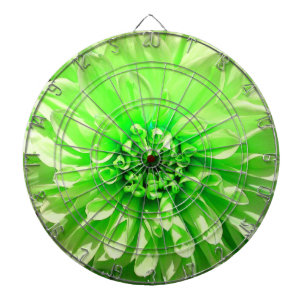 Cible De Fléchettes Fleur Dahlia verte