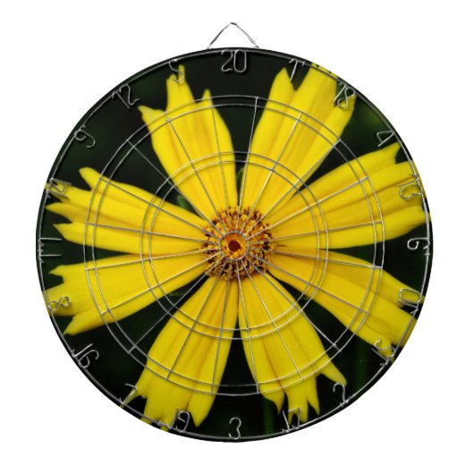 Cible De Fléchettes Fleur de Cosmos Jaune (Devant)