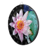 Cible De Fléchettes Fleur de laine d'eau chaude rose et orange de lotu (Devant droit)