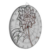 Cible De Fléchettes fleur de roses blancs (Devant gauche)