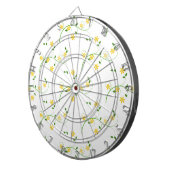 Cible De Fléchettes Fleuris et Fleurs (Devant droit)
