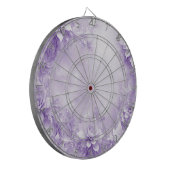 Cible De Fléchettes Fleurs blanches violettes Tableau noir (Devant gauche)