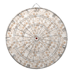 Cible De Fléchettes Fleurs de marguerite beige esthétique florale Dits