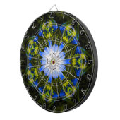 Cible De Fléchettes Fleurs de printemps kaléidoscopiques pour bébé ble (Devant droit)