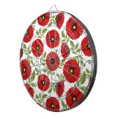 Cible De Fléchettes Fleurs d'été joyeuses floraison de pavot (Devant droit)