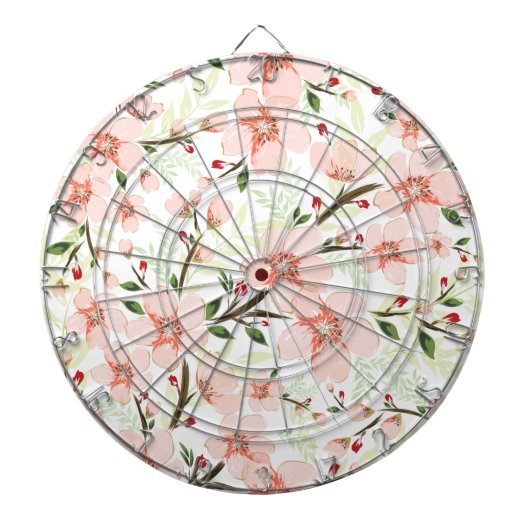 Cible De Fléchettes Fleurs roses (Devant)