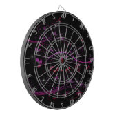 Cible De Fléchettes Fleurs roses chaudes (Devant gauche)