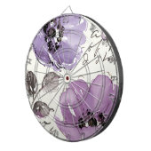 Cible De Fléchettes Fleurs violettes (Devant droit)