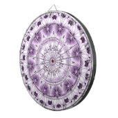 Cible de fléchettes Fleurs Violettes Élégantes (Devant droit)