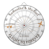 Cible De Fléchettes Flight Plane Travelling board Wedding (Devant)