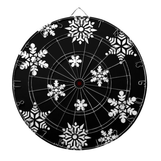 CIBLE DE FLÉCHETTES FLOCONS DE NEIGE D'HIVER (Devant)