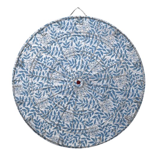 CIBLE DE FLÉCHETTES FLORAL BLEU ÉLÉGANT (Devant)