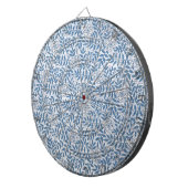 CIBLE DE FLÉCHETTES FLORAL BLEU ÉLÉGANT (Devant droit)