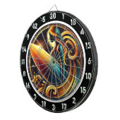 Cible De Fléchettes Flux de surfer avec design de coucher de soleil do (Devant droit)