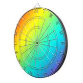 Cible De Fléchettes fondu arc-en-ciel (Devant droit)