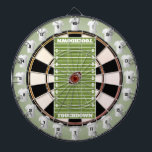 Cible De Fléchettes Football Field Multi-Cible Jersey Style<br><div class="desc">Un jeu de fléchettes sur le thème du football. Dispose d'un terrain de football central avec des rayons solaires de tableau de fléchettes. Il a également un périmètre de maillot de 20 comptes pour de petites cibles supplémentaires pour plus de défis. Parfait pour les jeux de fléchettes traditionnels, les nouveaux,...</div>