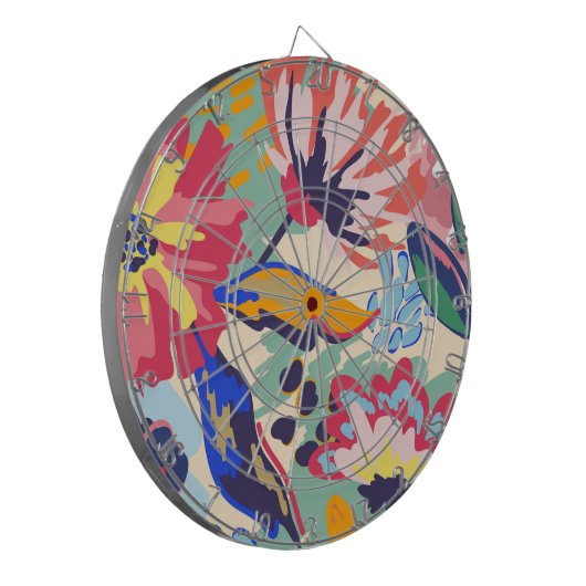 Cible De Fléchettes Forêt et rose (Devant gauche)