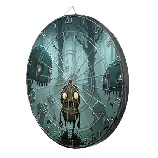 Cible De Fléchettes Forêt hantée - Monstres Éffrayants (Devant droit)