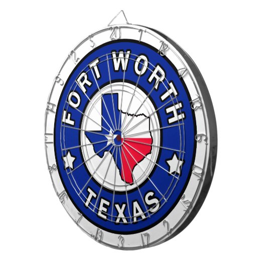 Cible De Fléchettes Fort Worth Texas (Devant droit)