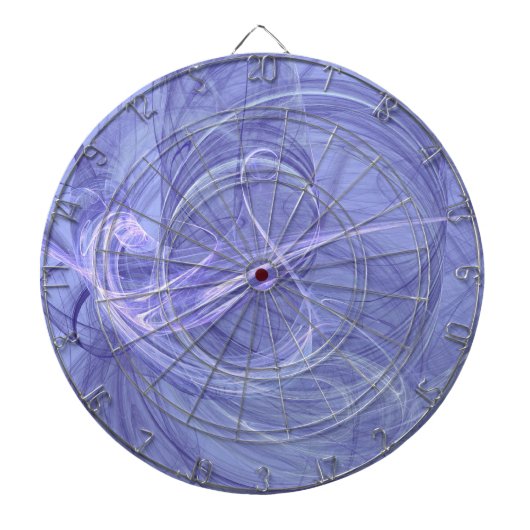 Cible de flechettes fractale Abstraite bleue (Devant)