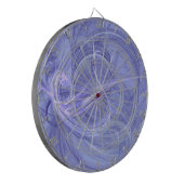 Cible de flechettes fractale Abstraite bleue (Devant gauche)
